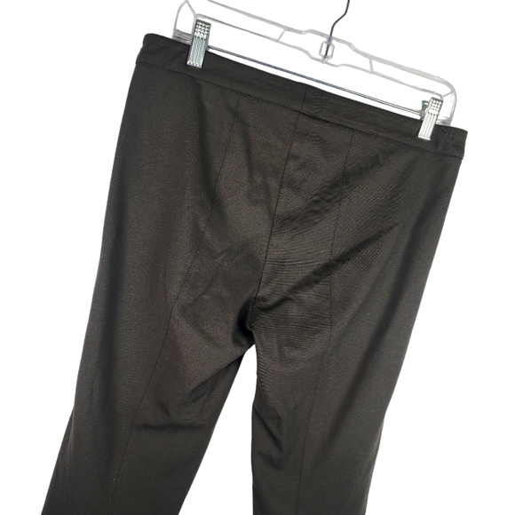 VINCE Womens 10 Stretchy Dress Work Pants Faux Zippers Skinny Leg Olive Green - Picture 5 of 6